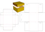 custom packaging dieline, box layout, print template
